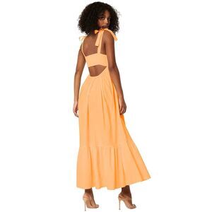 MISA LOS ANGELES Serafina Dress in Tangerine -L